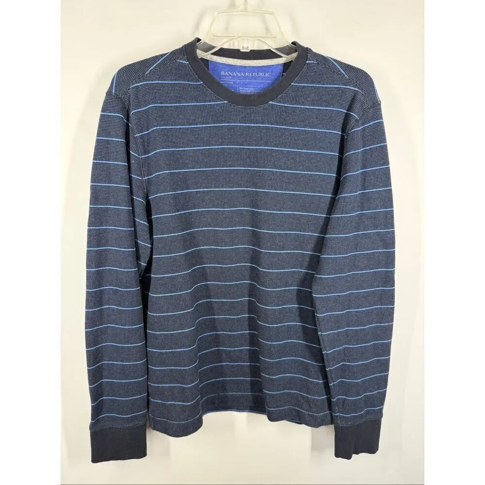 Banana republic Men’s striped long sleeve t shirt size medium